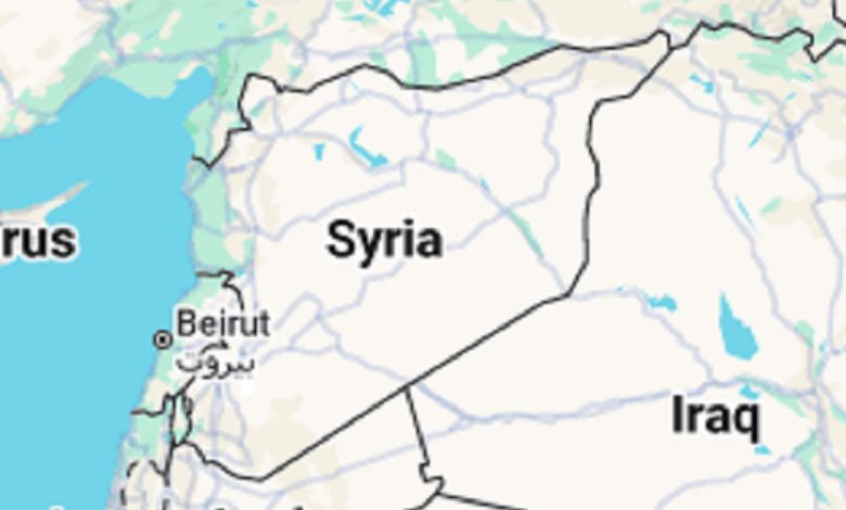 خريطة سوريا