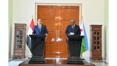 المؤتمر الصحفى فى جيبوتى